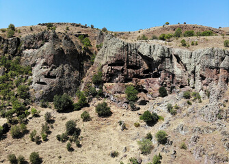 Located in Bingol, Turkey, the Zag Caves have been inhabited by humans since the 5th century.