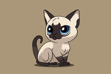 Siamese cat cute