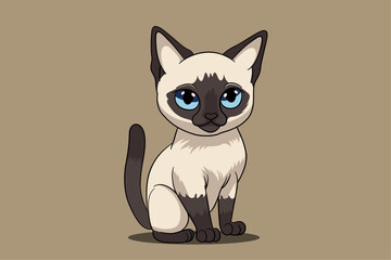 Siamese cat cute