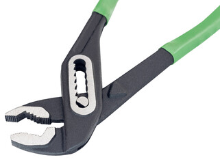 Water pump pliers with green handles