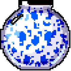 clay antique vase game pixel art retro vector. bit clay antique vase. old vintage illustration