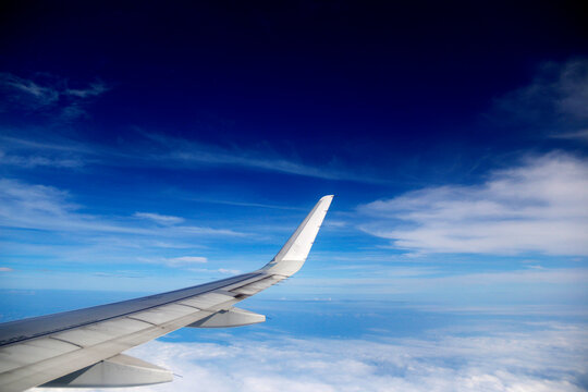 avião no céu - vista da janela