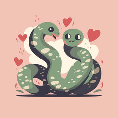 "Liebe im Tierreich: Verliebte Schlangen am Valentinstag