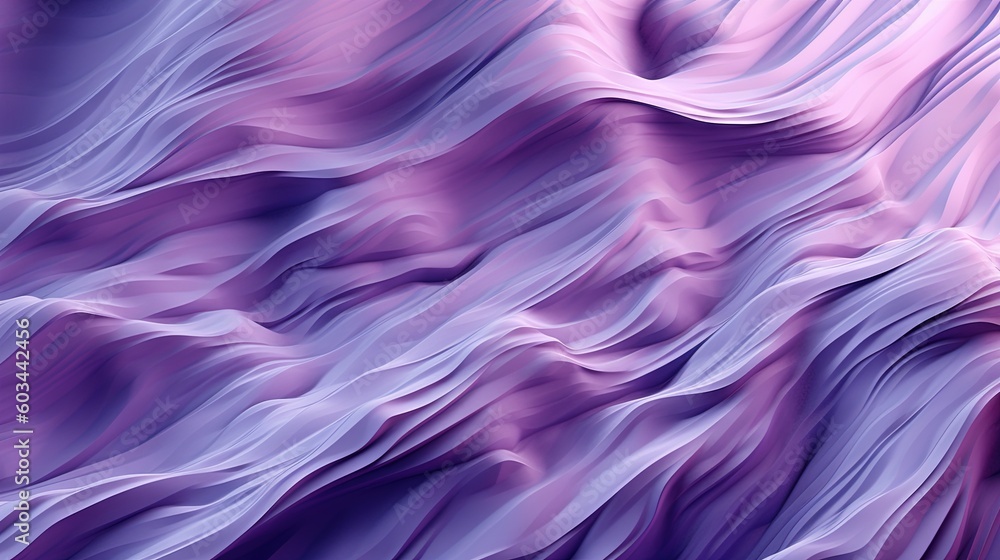 Poster a purple background with wavy lines and a black background with a white line at the bottom of the im