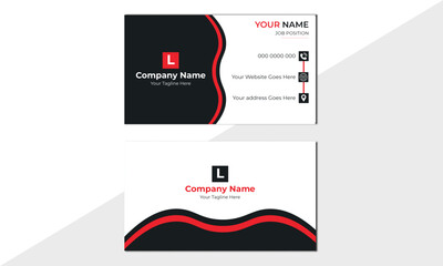 Corporate business card for advertise, promotion, business proposal ,vector illustration, publication.Modern corporate business card,creative modern  business card