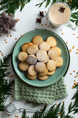 Festive Delights: Christmas Cookies and Hot Drinks for Cozy Holiday Gatherings, Indulge in Homemade Sweet Treats and Warm Beverages Filled with Holiday Cheer