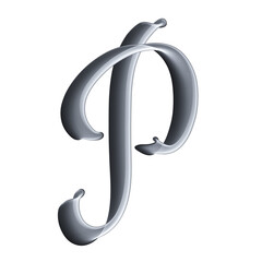 metal font letter a