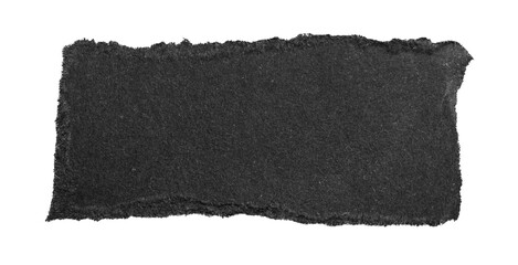 black pieces of paper on a transparent isolated background. PNG