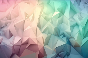 Low poly design style pastel gradient background