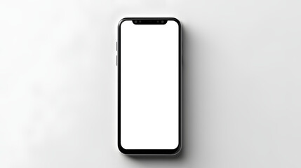 Modern mobile Phone or Cell phone Mockup with Transparent Screen