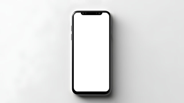 Modern mobile Phone or Cell phone Mockup with Transparent Screen