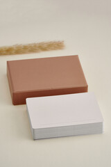 a couple of boxes sitting on top of a table
