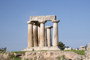 Ruins from the old city of Corinth, Greece

