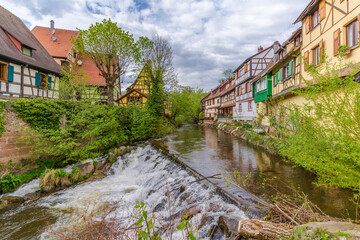 Kaysersberg Town street view in France