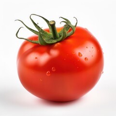 Tomato Isolated on White. Generative AI