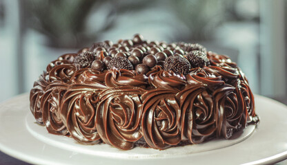 a massively delicious chocolate cake