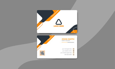 Corporate modern business card design in professional style.business card design
