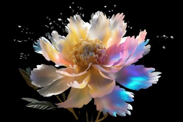 A beautiful flower on a transparent background