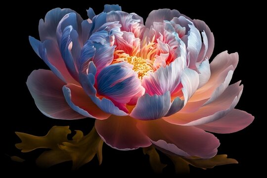 A beautiful flower on a transparent background