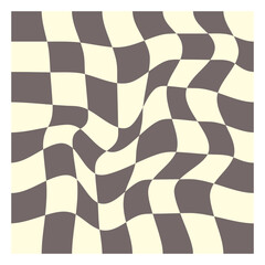 Obraz premium Retro Distorted Checker