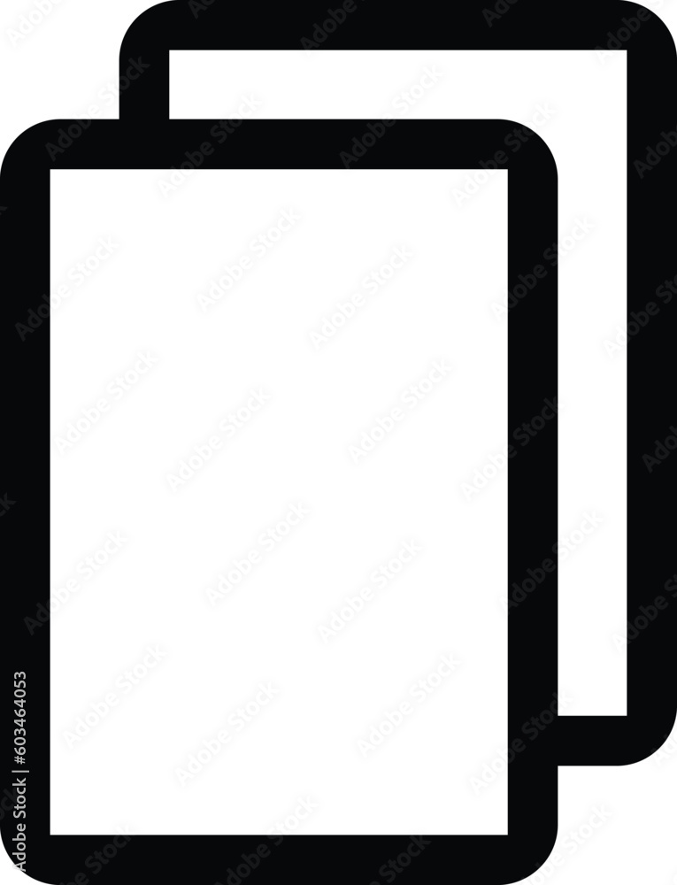 Poster link copy it icon vector isolated on white . copy icon . duplicate icon
