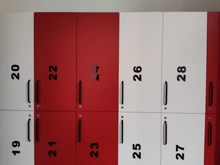 Sports lockers for clothes