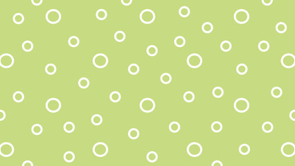 Green background with white circles