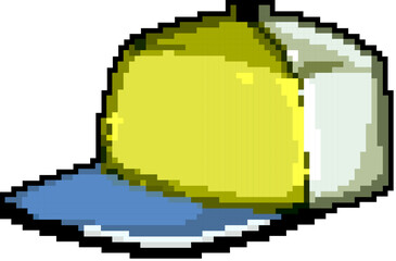 Obraz premium fashion baseball cap game pixel art retro vector. bit fashion baseball cap. old vintage illustration