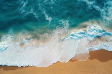 Fototapeta na wymiar water nature sea vacation shore summer beach ocean wave sand. Generative AI.
