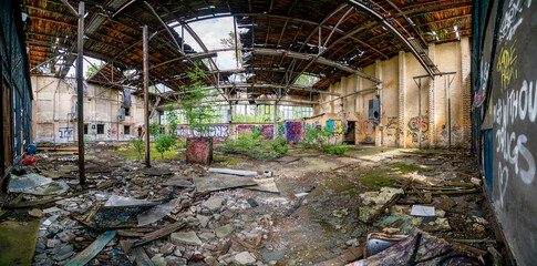 abandoned factory building