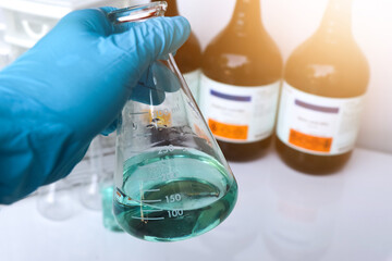 Coolant in container, Laboratory Quality Testing Concepts