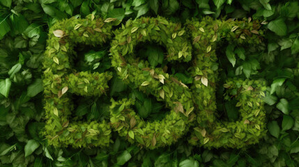 Die Buchstaben ESG aus grünen Blättern. Stehend für Environmental, Social and Governance- ein Regelwerk zur Bewertung für nachhaltige, ethische Praxis in Unternehmen. (Generative AI) - obrazy, fototapety, plakaty