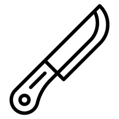 Knife Vector Line Icon