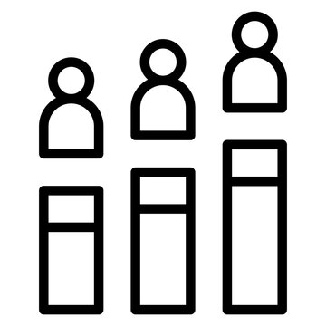 Audience Insight Vector Line Icon