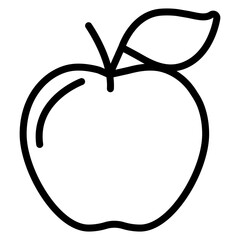Apple Vector Line Icon