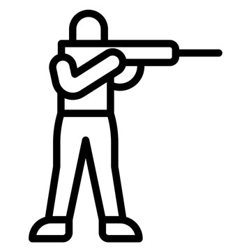 recommend clip art: Shoot Vector Line Icon