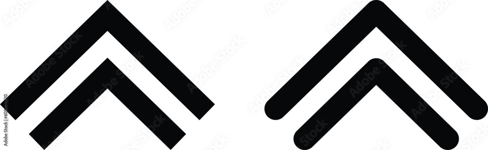 Aufkleber swipe up icon buttons vector isolated on white background for social media application