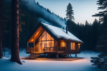 Cozy Cabin in the Mountain Wonderland
