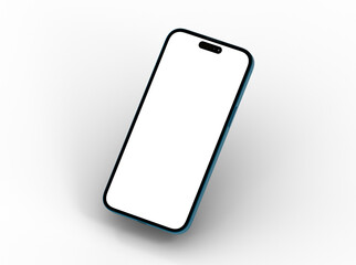 smartphone  With Blank Screen in 3d