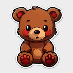 teddy bear sticker 
