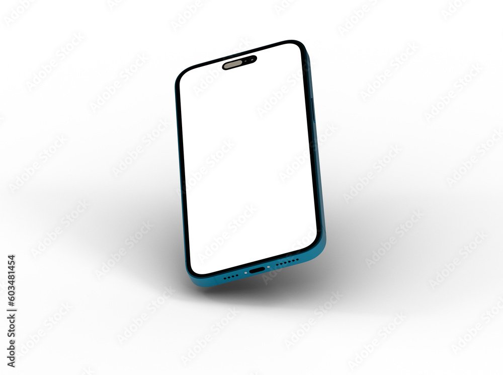 Poster mock up of smartphone - 3d rendering