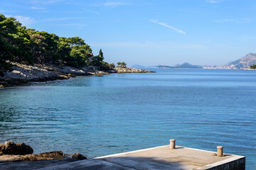 Paisaje marino en Cavtat, Croacia