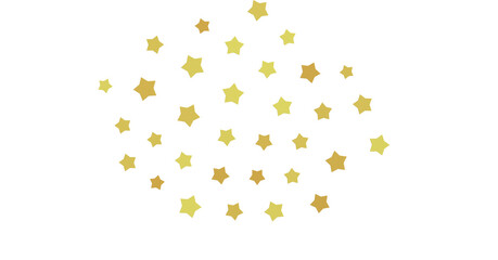 XMAS Stars - A gray whirlwind of golden snowflakes and stars. New (PNG transparent)