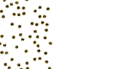 stars background, sparkle lights confetti falling. magic shining Flying christmas stars on night  (PNG transparent)