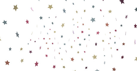 XMAS A colored whirlwind of snowflakes and stars. New