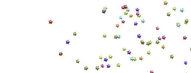 The XMAS banner with colored decoration is a festive border that features falling glitter dust and stars.