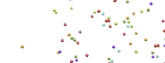 colorful abstract modern 3d stars -