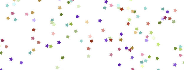 colourful  XMAS stars background, sparkle lights confetti falling. magic shining Flying christmas stars on night