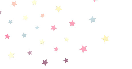 The XMAS stars are a colorful addition to any festive decoration, with a stars background that features sparkle lights confetti falling.