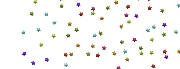 XMAS stars. Confetti celebration, Falling colourful abstract decoration for party, birthday celebrate,
